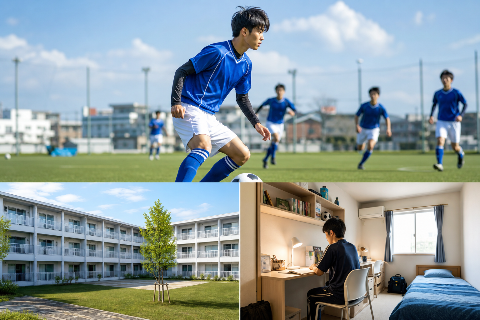 全国の有名なサッカー部専用寮をご紹介！