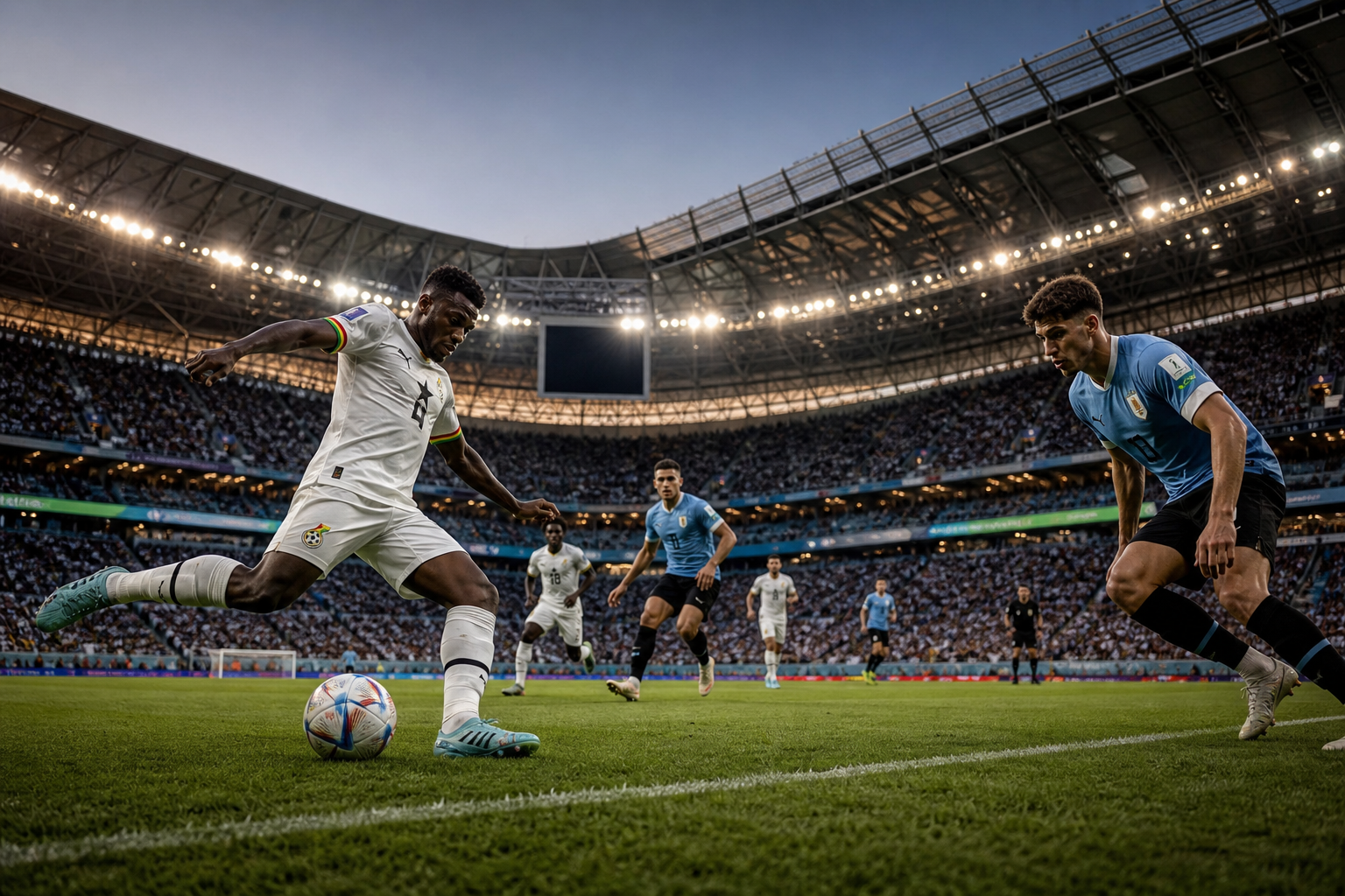 2022年カタールW杯での両チームのスタメン発表