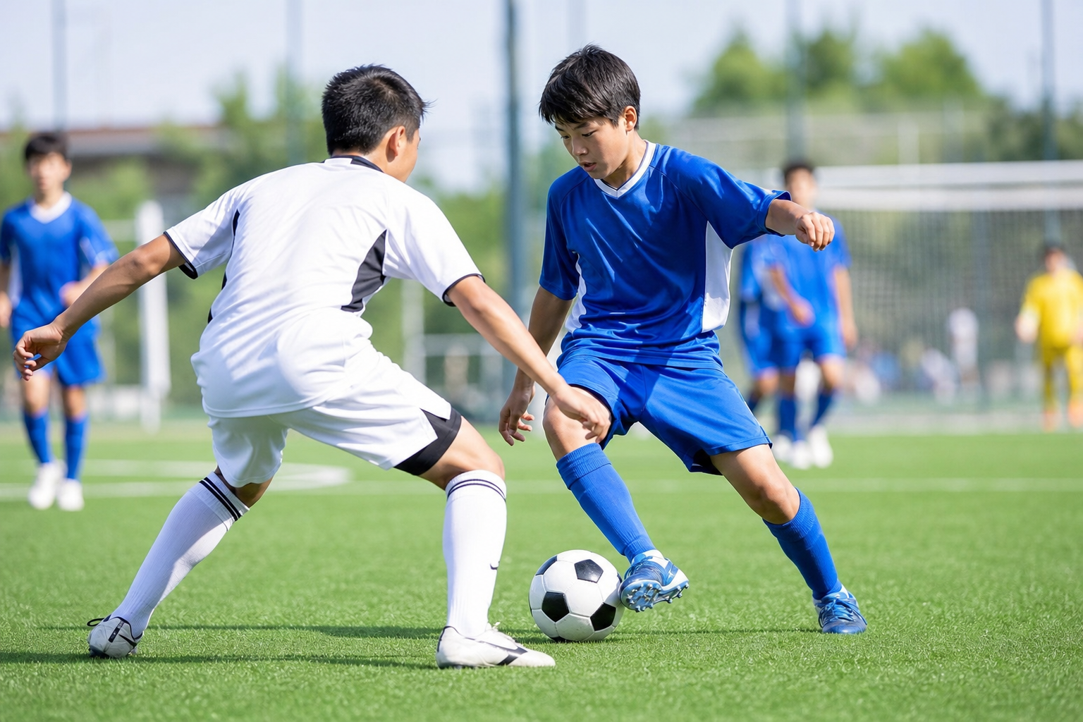 中学生のサッカーの試合時間は「30分ハーフの合計60分」！