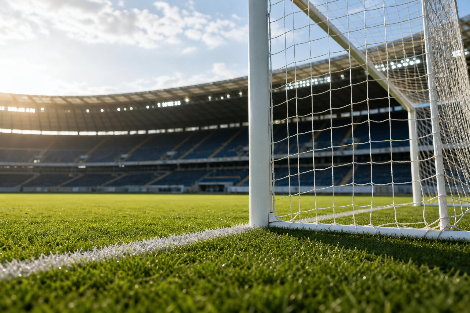 サッカーのゴールラインの長さは45m〜90m！