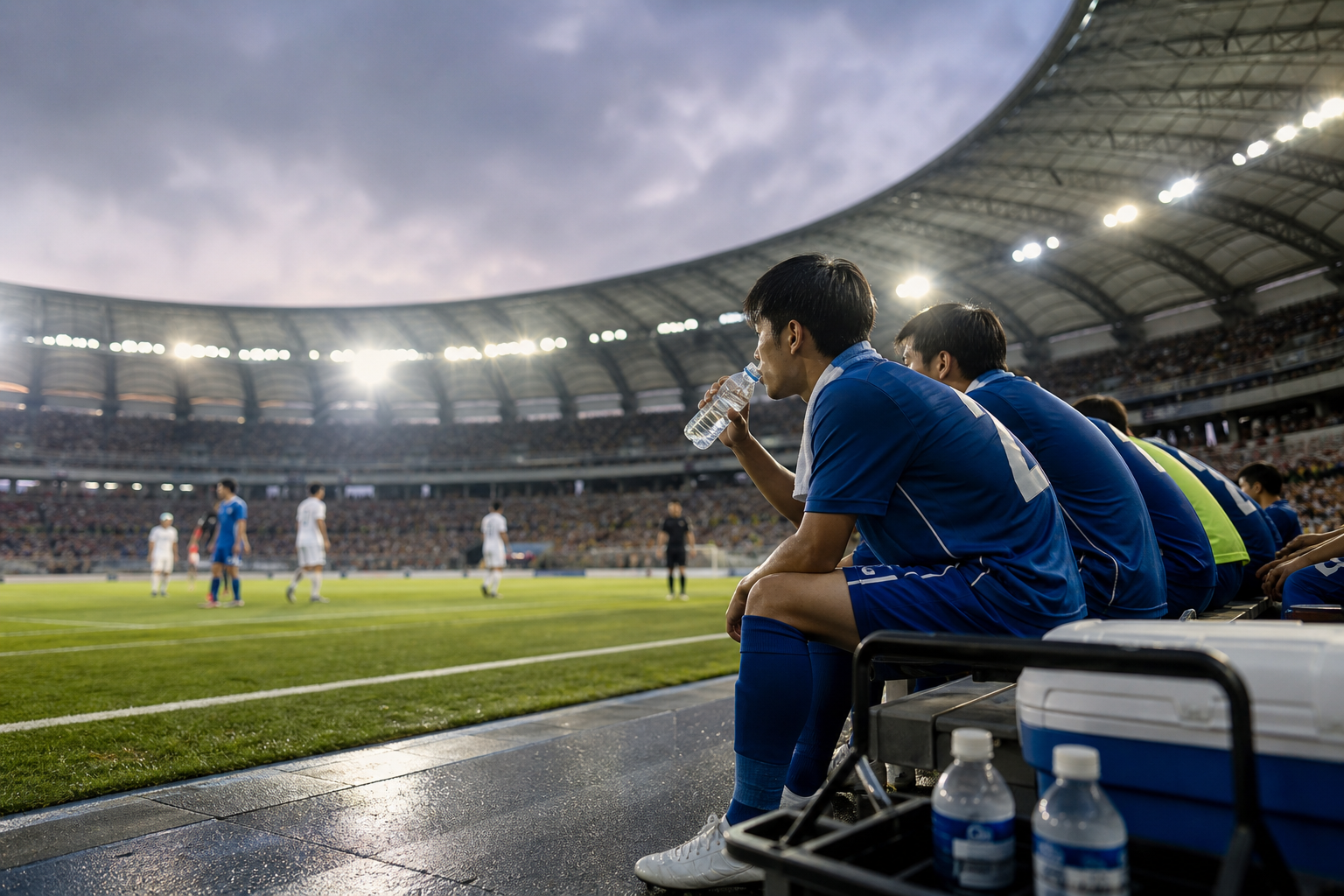 サッカーの試合中、休憩時間はズバリ何分?