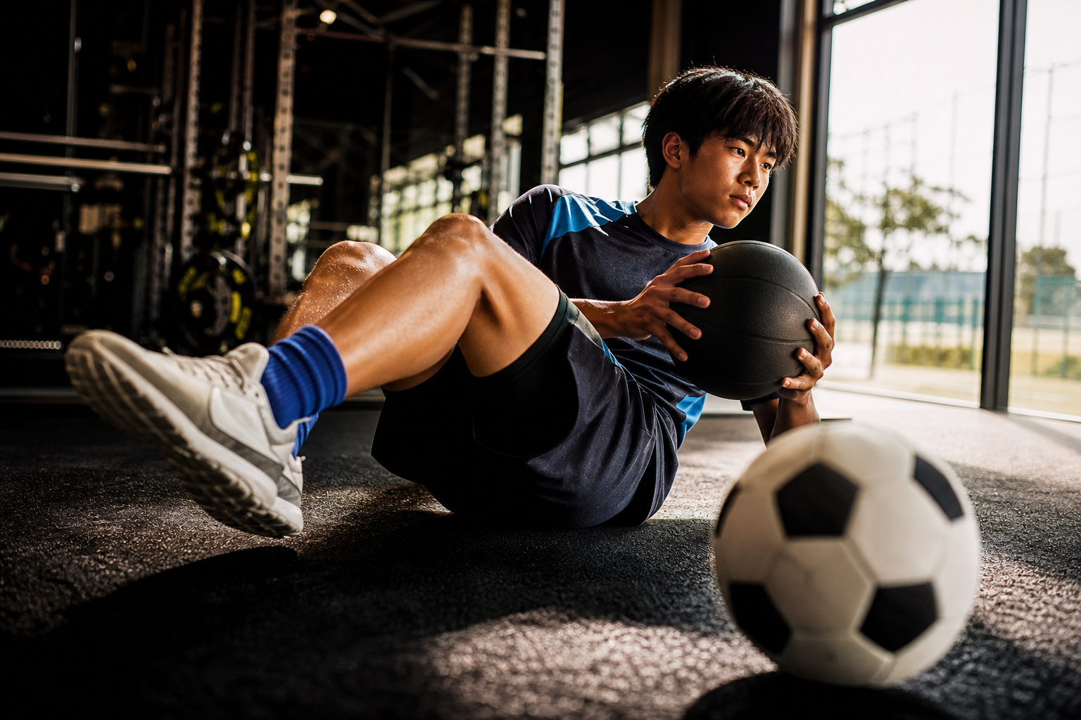 ただ腹筋をするだけじゃダメ?サッカーに特化した体幹が必要な理由