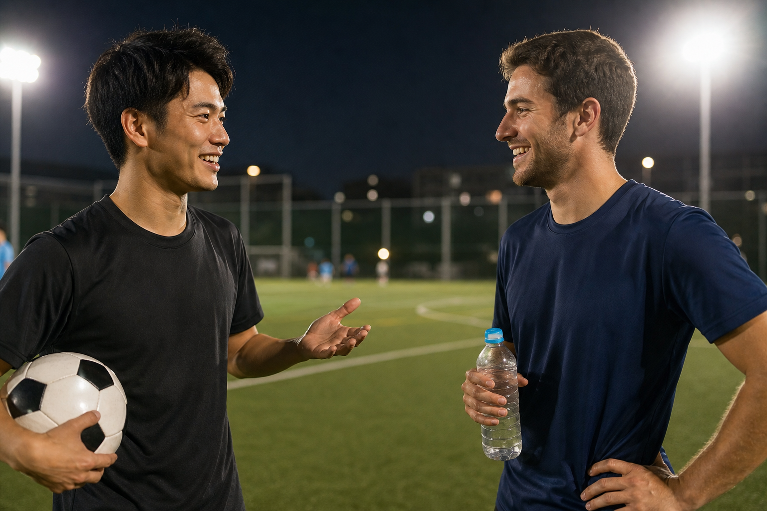 「あの、今晩サッカーをしませんか？」の最も自然な英語表現