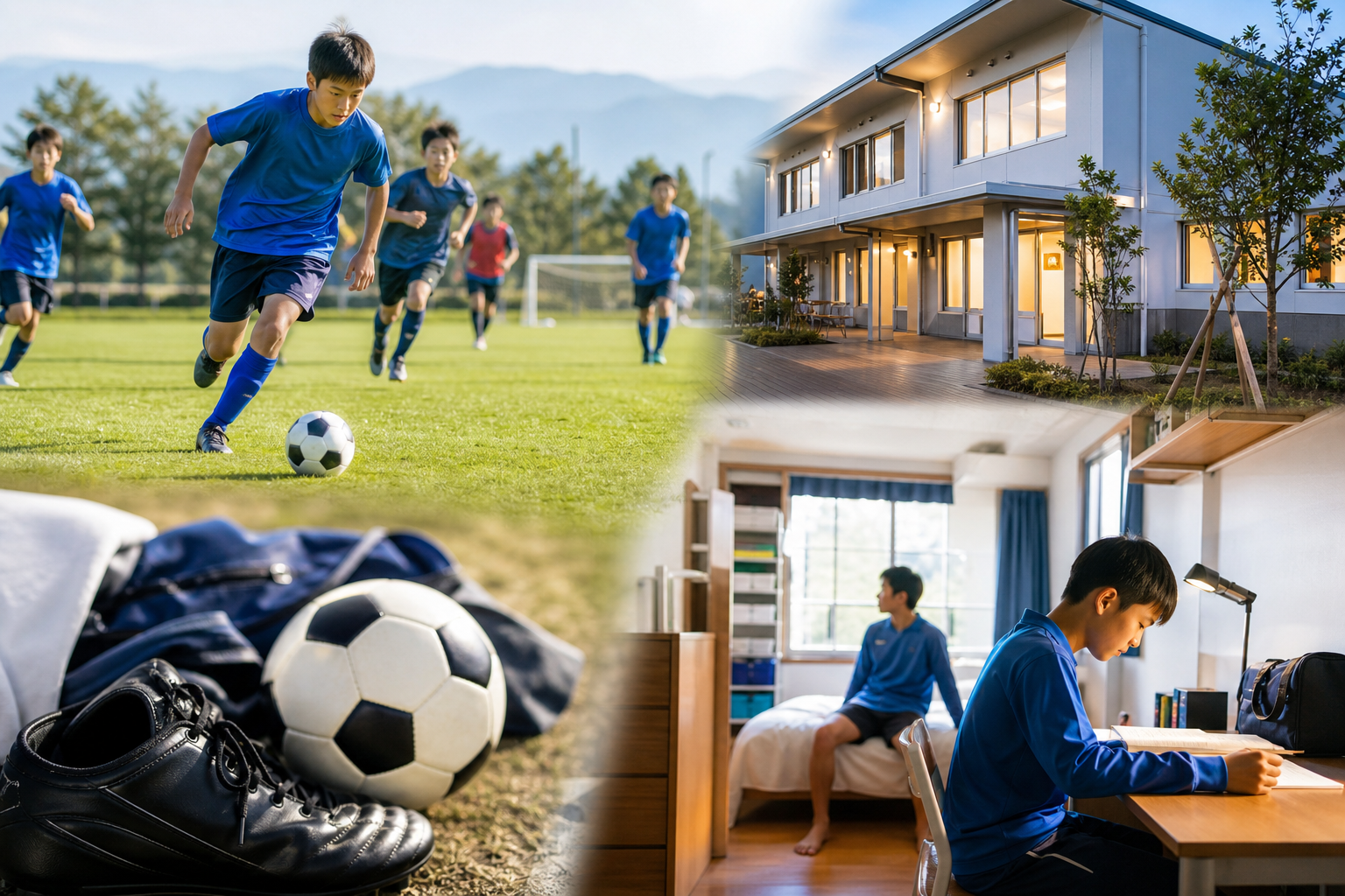 中学からサッカーで寮に入れる学校はあります！
