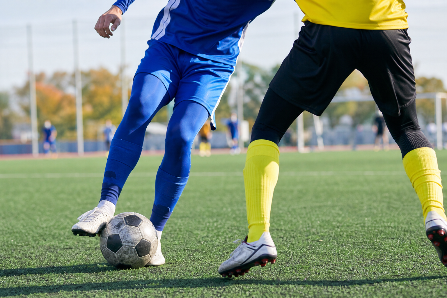 試合で見えるタイツはショーツと同色・チーム内で統一が基本!