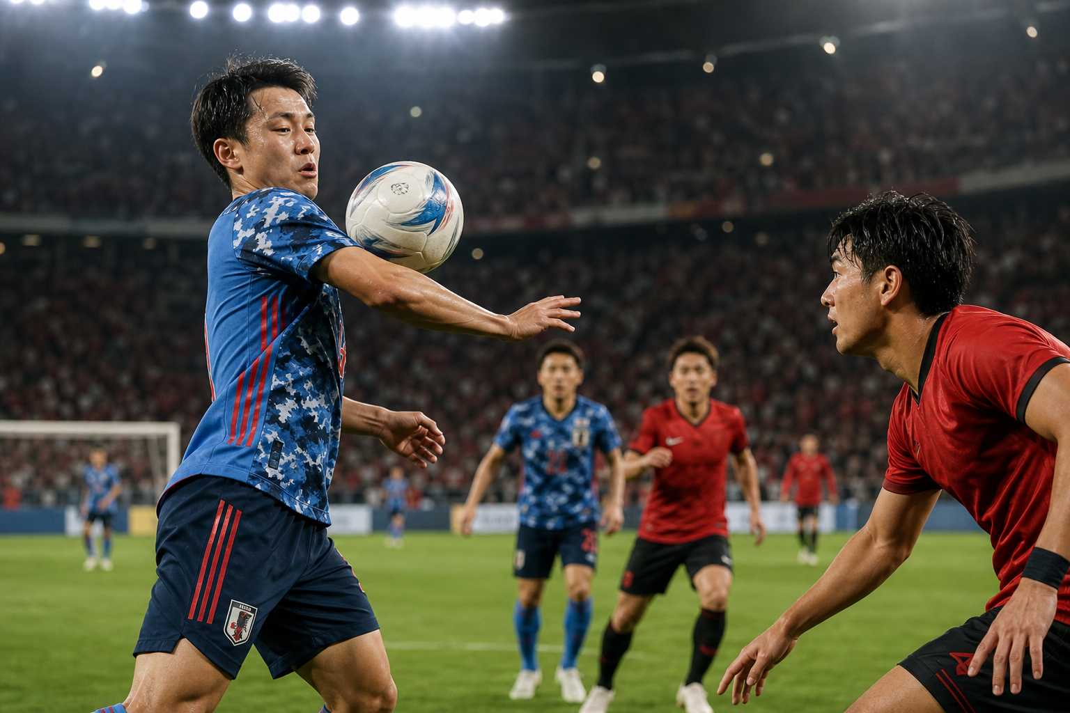 試合でよく見るハンド判定と再開方法のシーン3選