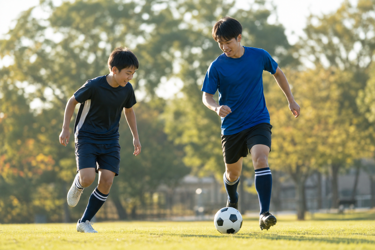 『よく兄とサッカーをする』の自然な英語表現はコレ！