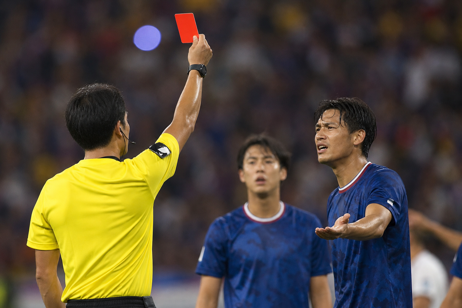 サッカーは何人退場すると試合中止になるの？