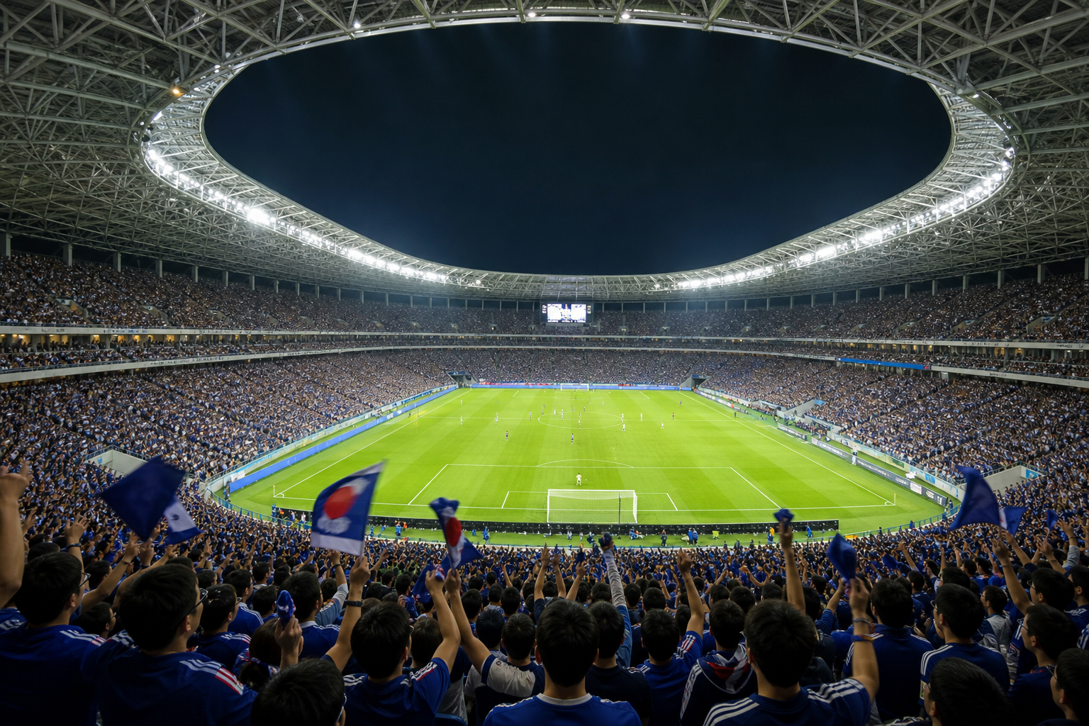 国際試合の収容人数は最低4万人以上が基本！