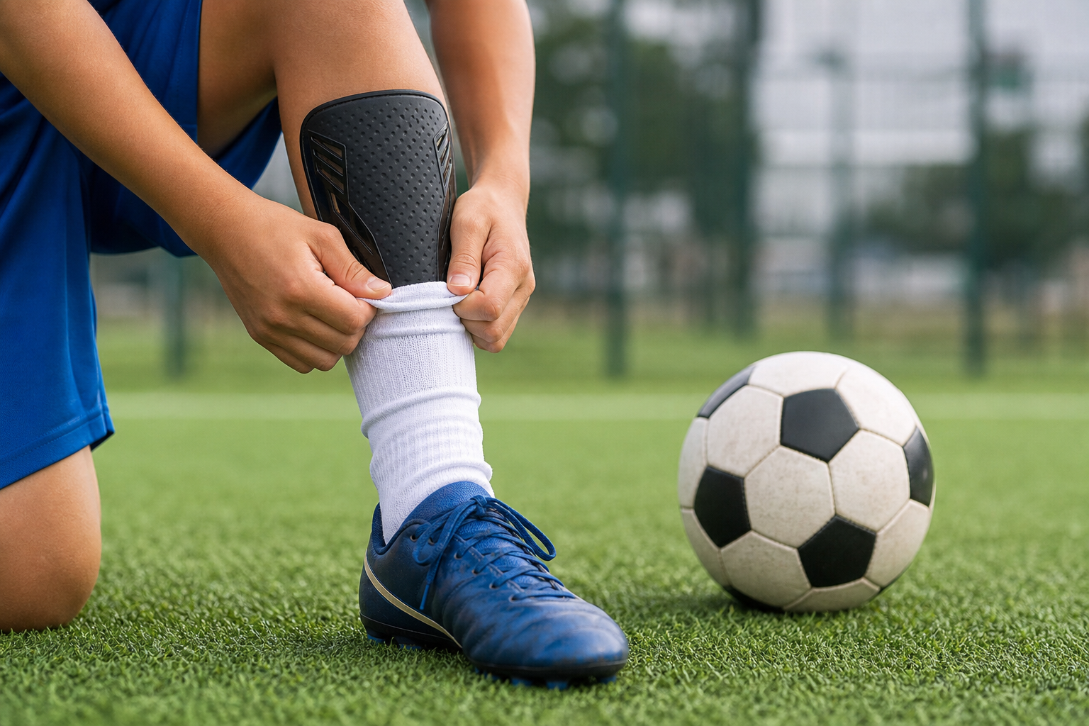 サッカーにレガースは絶対に欠かせない必須アイテム！