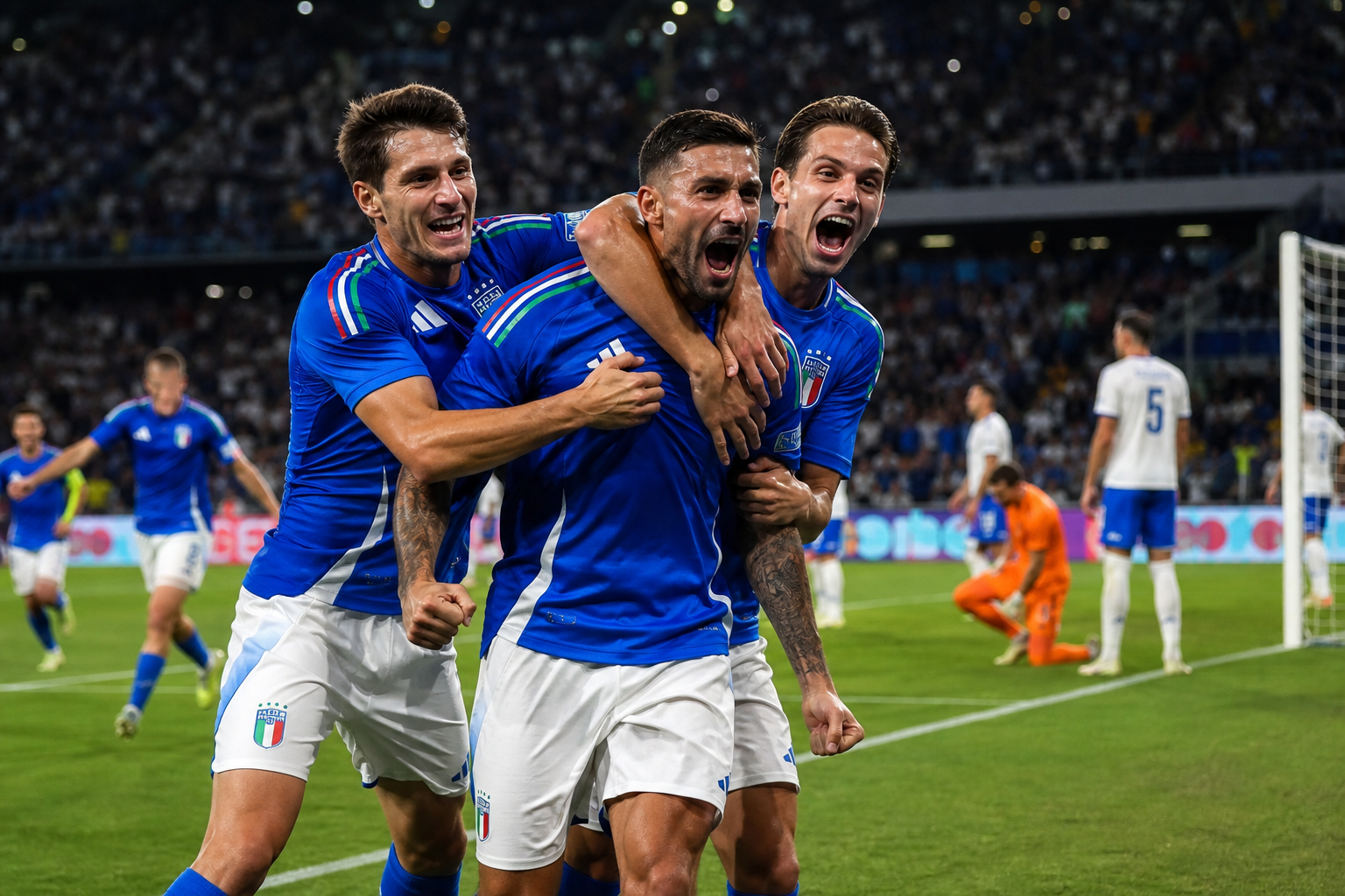 劇的な9ゴールの乱打戦！イタリアが5-4で勝利