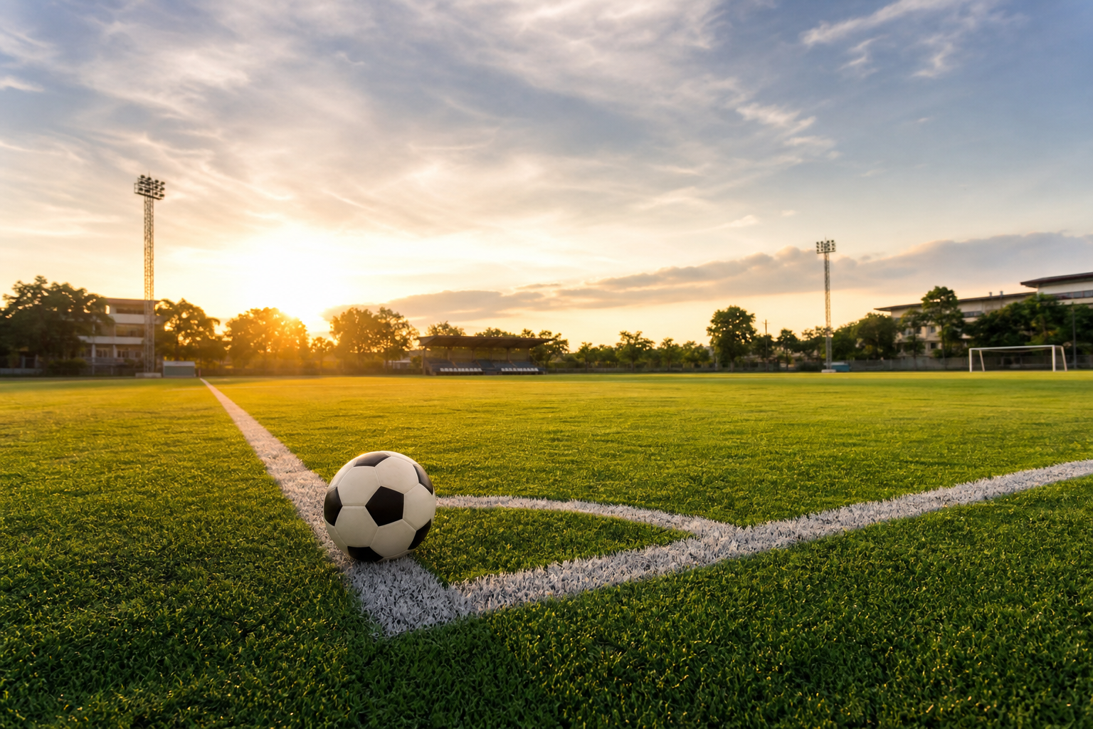 いろいろなサッカーコートの一周の長さを比較してみよう