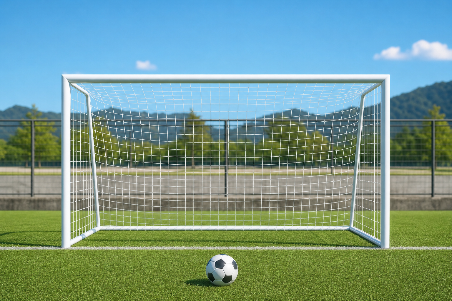 サッカーゴールのイラストは無料素材の活用か、シンプルな線画が一番簡単!