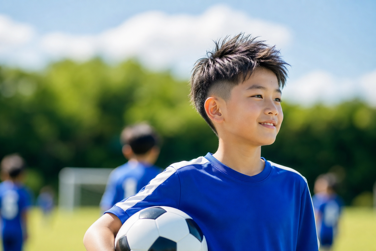 小学生サッカー男子の髪型には「ナチュラルなツーブロック」が大正解！