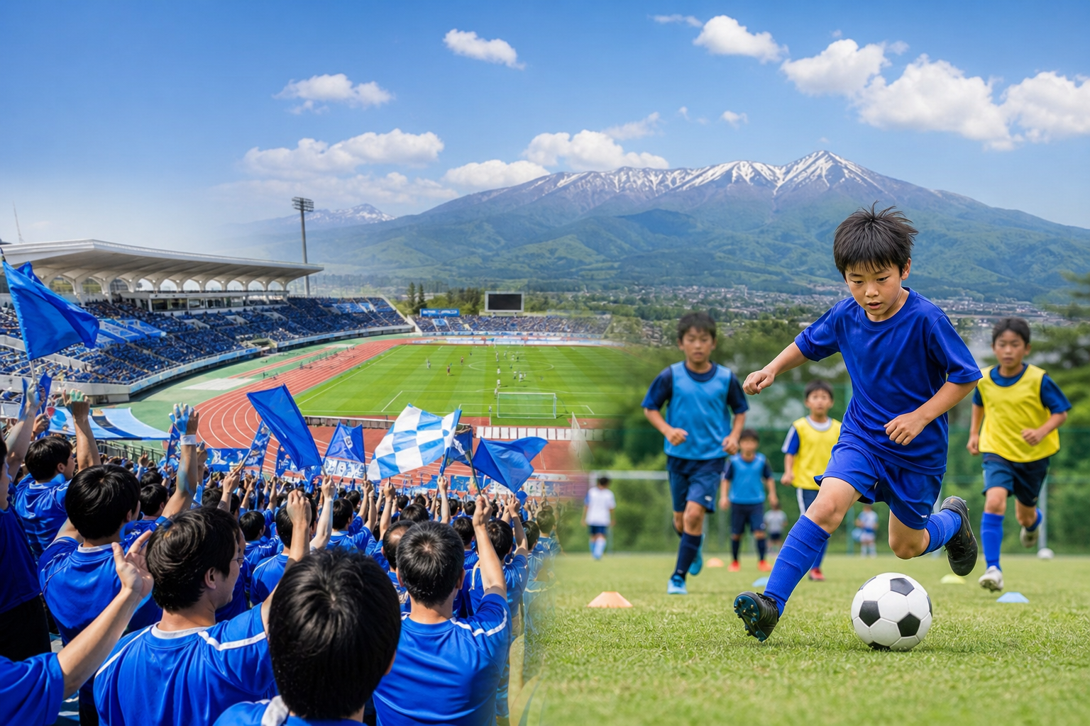 山形県のサッカーはプロから育成まで熱い!