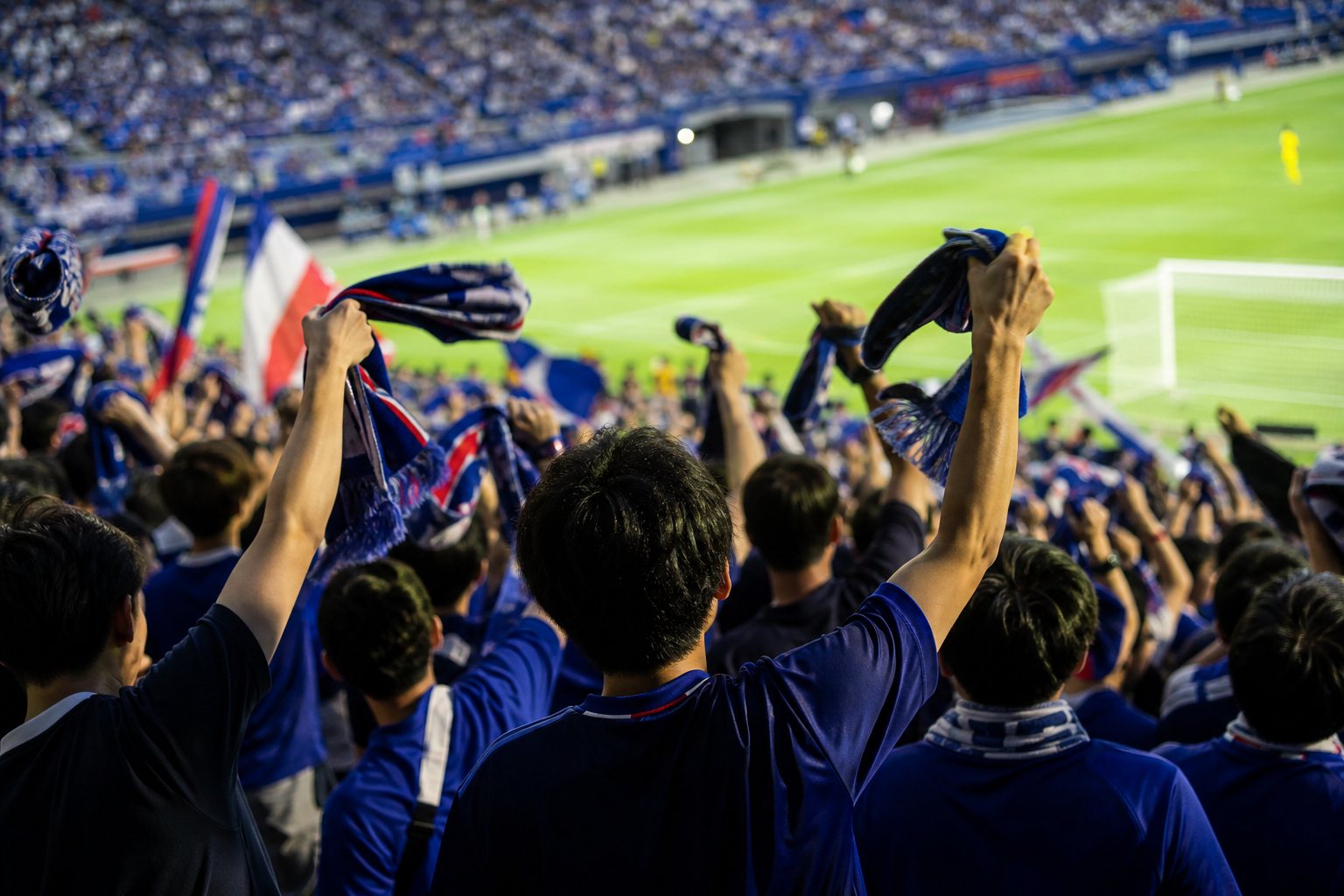 選手の鼓舞とクラブへの愛!短いフレーズと替え歌が基本です