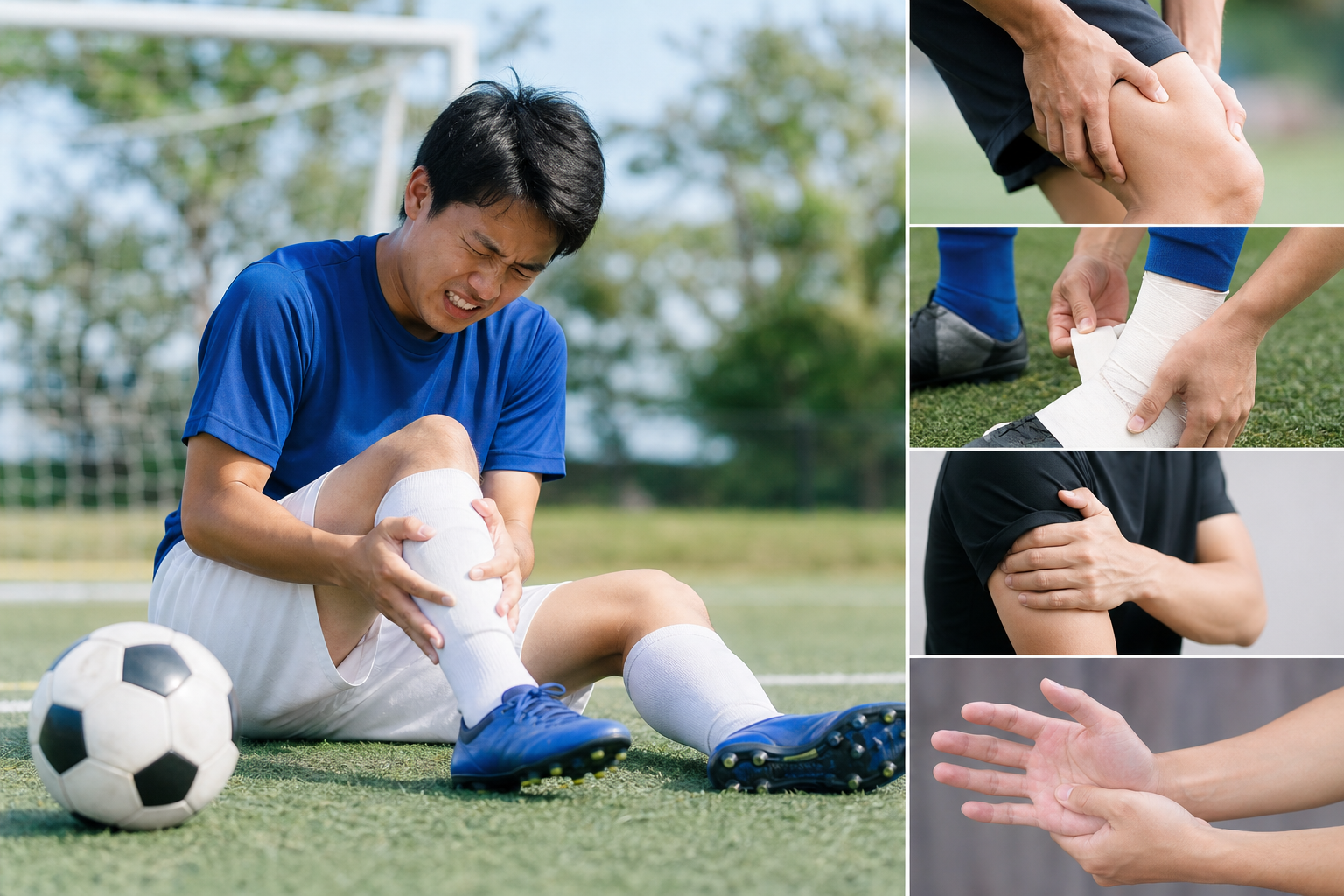 部位別でチェック!サッカーの代表的なケガの特徴