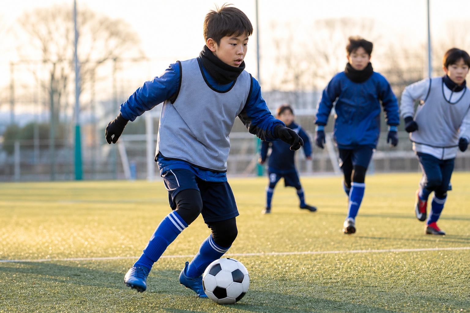 なぜ冬のサッカー練習は「重ね着」がいいの？