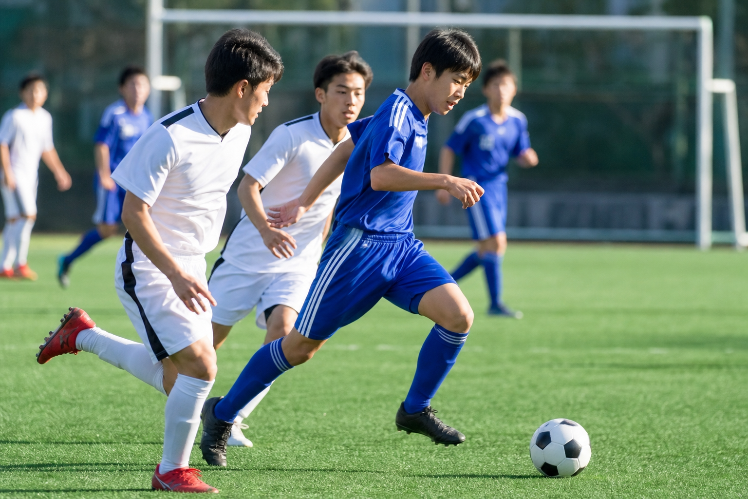 高校生の基本は前後半40分の合計80分！