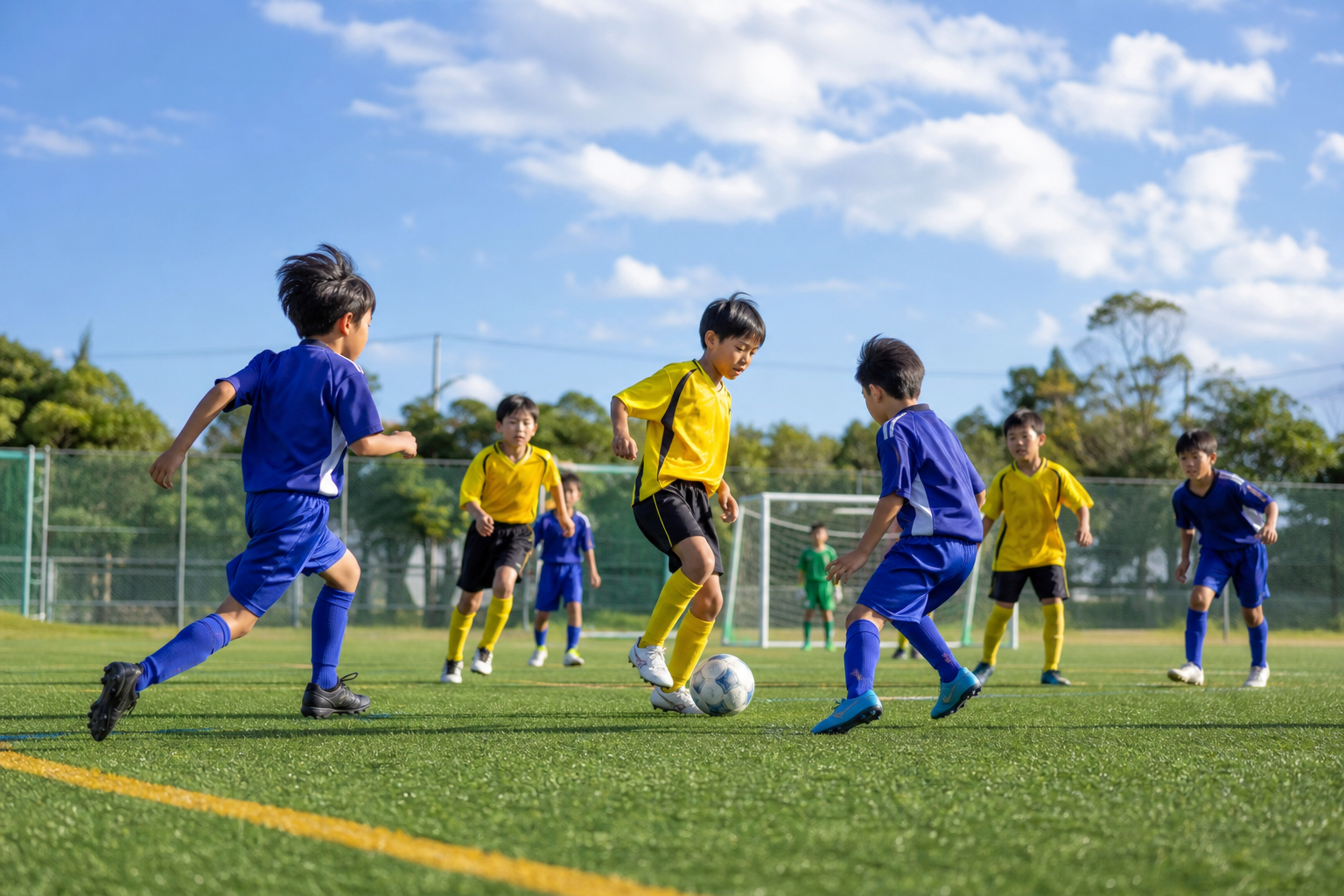 8人制サッカーの基本ポジションと代表的なフォーメーション