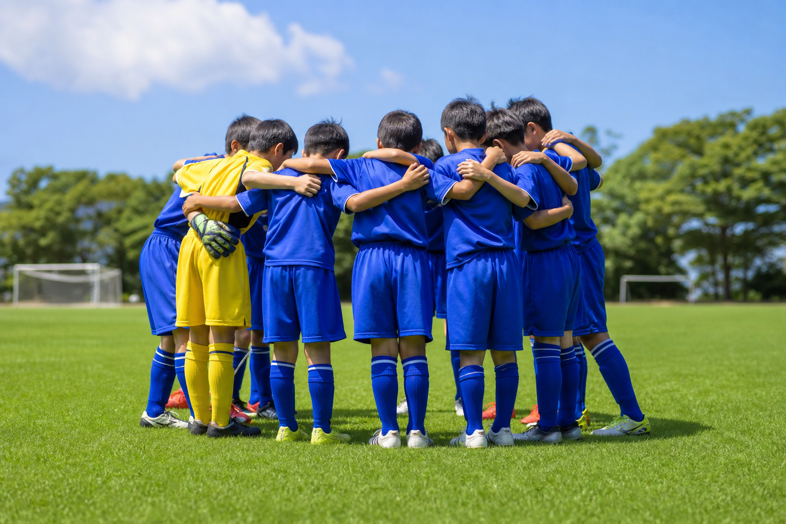 サッカーの基本は「1チーム11人」です！