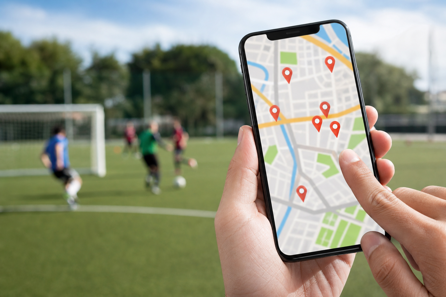 あなたに最適なサッカー場は自治体システムと地図検索で見つかる！