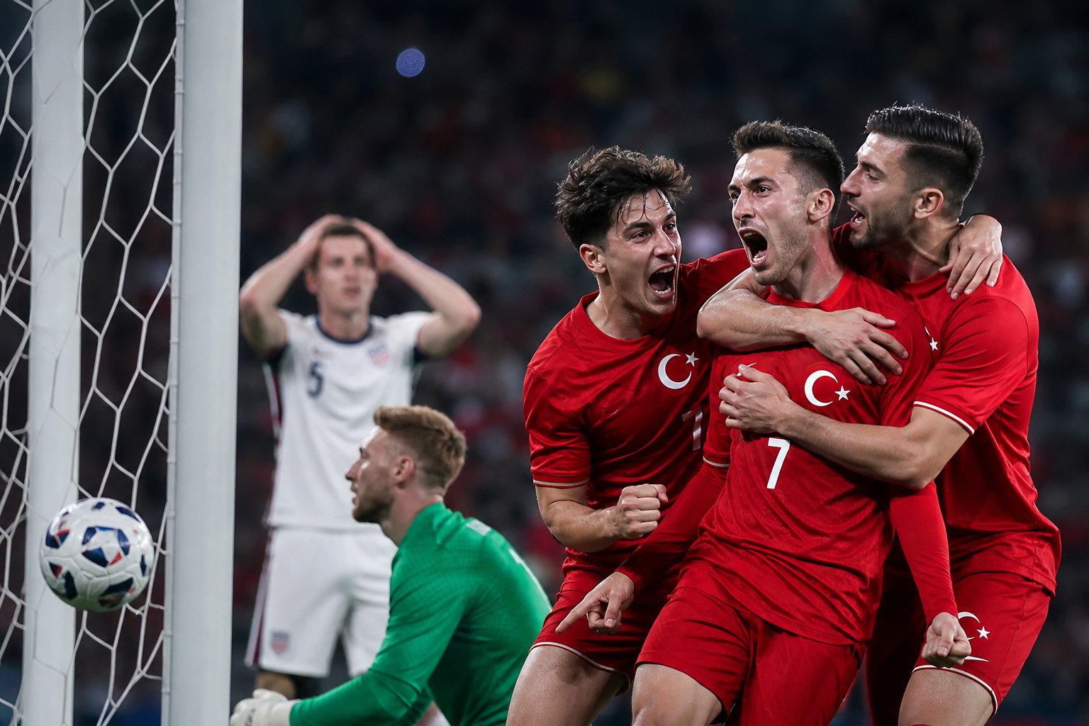 トルコ代表が2-1で逆転勝利を飾りました！
