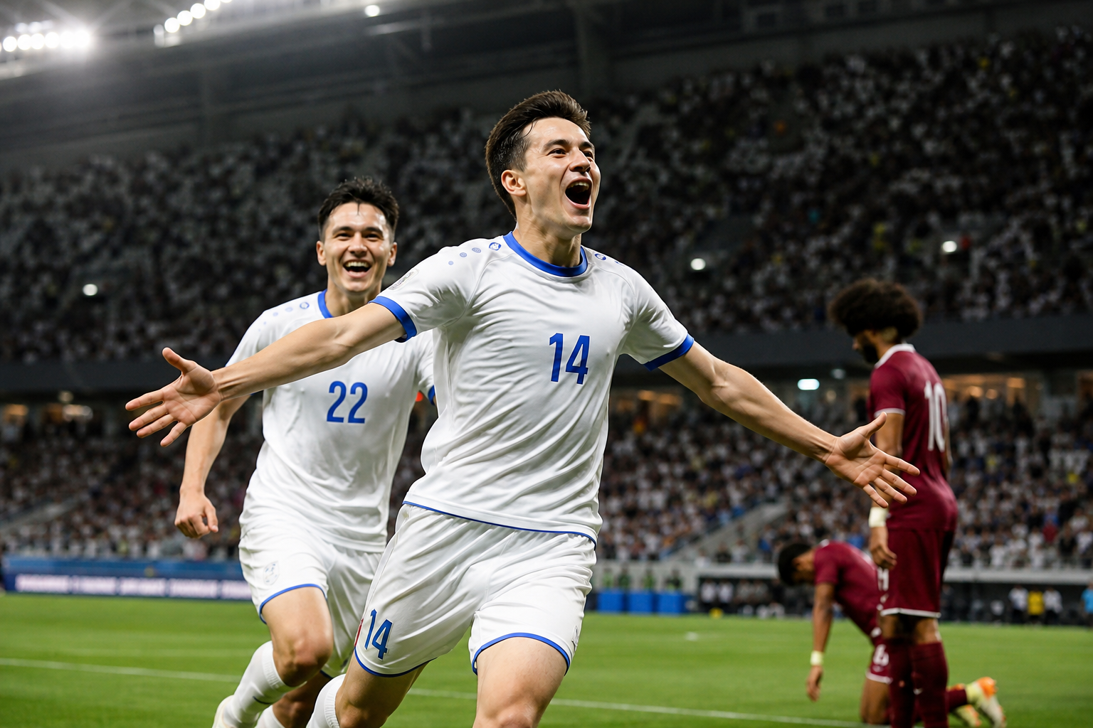 ウズベキスタンが3-0でカタールに快勝しました!