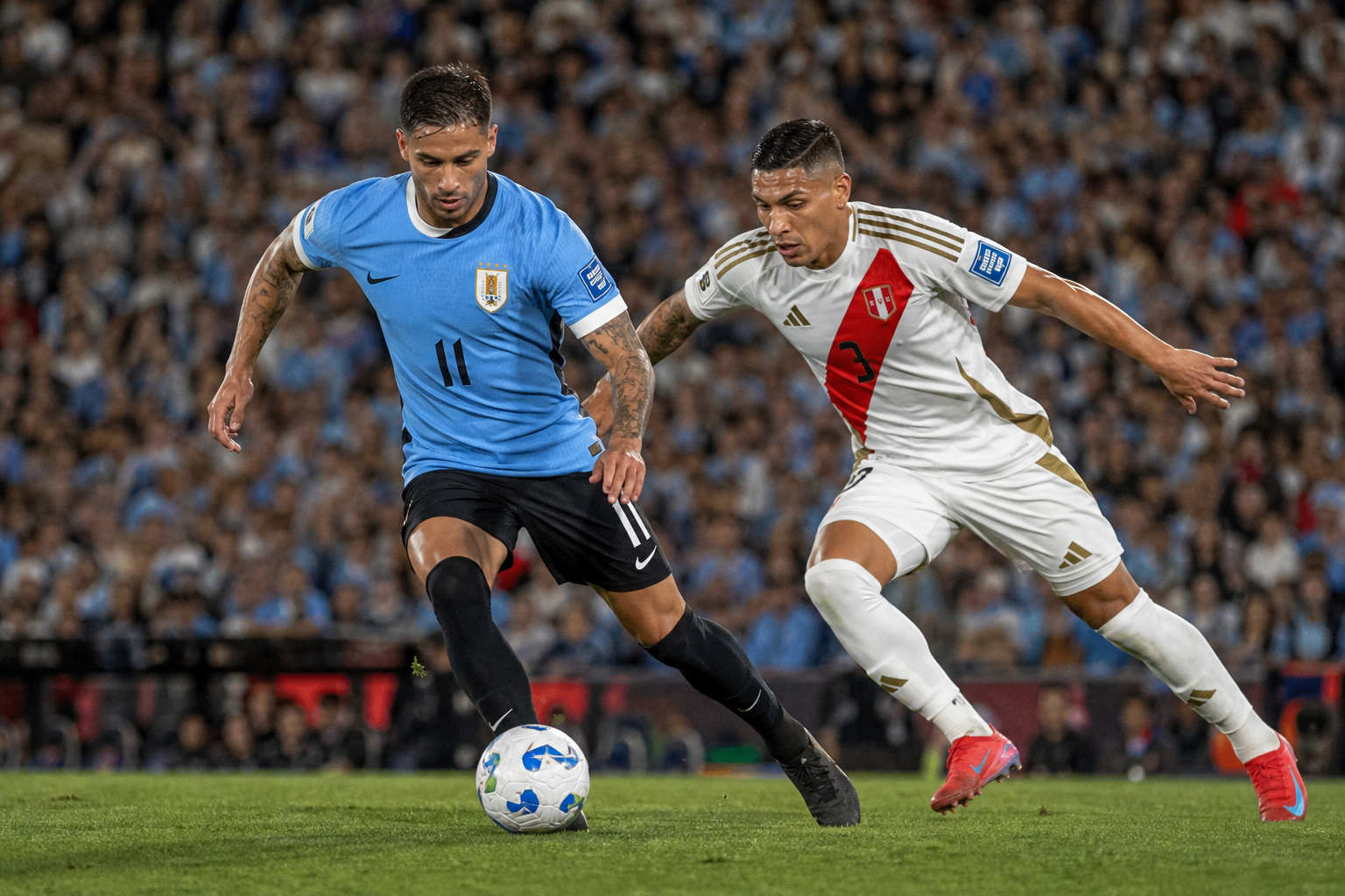 サッカーウルグアイ代表対サッカーペルー代表の試合経過を3つのゴールで振り返る