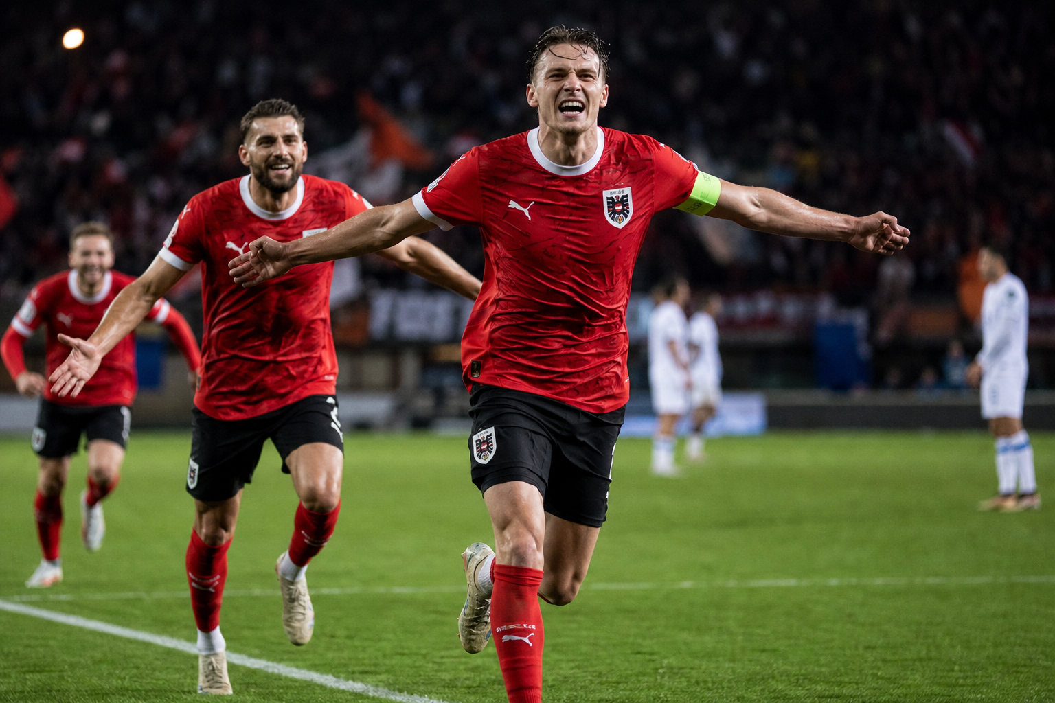 オーストリア代表がアウェーで2-0の快勝を収めました！