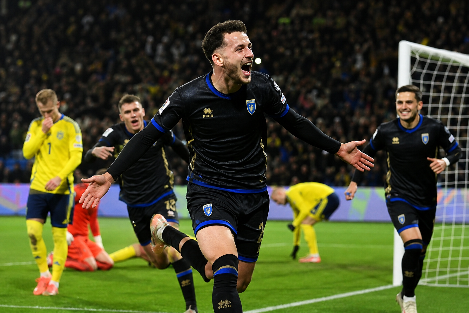 コソボ代表が敵地で大金星！スウェーデン代表に1-0で劇的勝利！